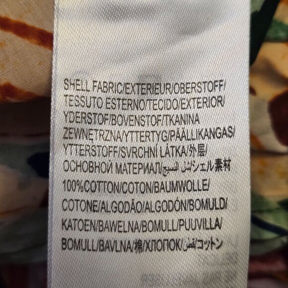 Farm Rio Banana Foliage Cargo Pants S Bold Colorful Tropical Resortwear NWT - Picture 11 of 12